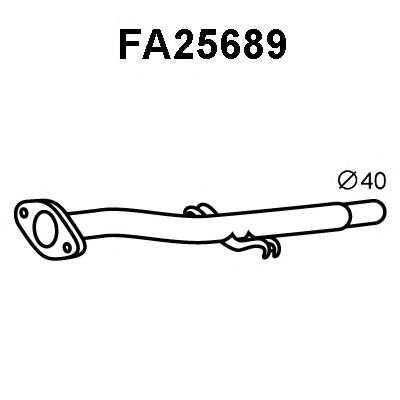 Труба выхлопного газа VENEPORTE FA25689