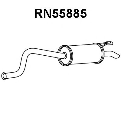 Глушитель выхлопных газов конечный VENEPORTE RN55885