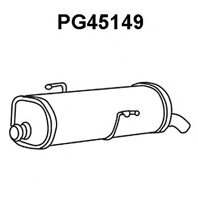 Глушитель выхлопных газов конечный VENEPORTE PG45149