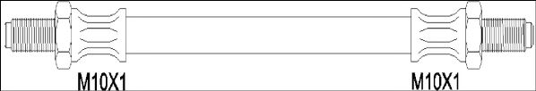 Тормозной шланг WOKING G1903.56