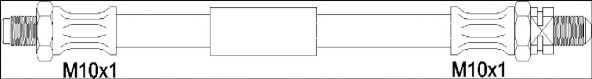 Тормозной шланг WOKING G1904.15