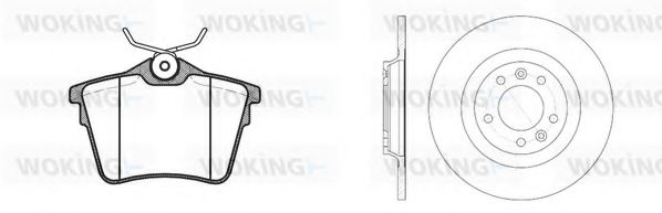 Комплект тормозов, дисковый тормозной механизм BENDIX DP61052