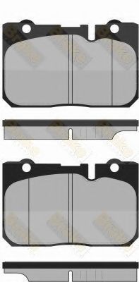 Комплект тормозных колодок, дисковый тормоз Brake ENGINEERING PA1362