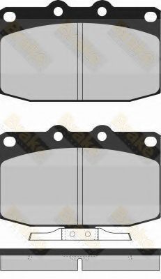 Комплект тормозных колодок, дисковый тормоз MK Kashiyama D3060