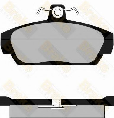 Комплект тормозных колодок, дисковый тормоз Brake ENGINEERING PA562