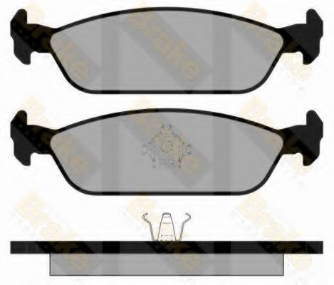 Комплект тормозных колодок, дисковый тормоз Brake ENGINEERING PA676