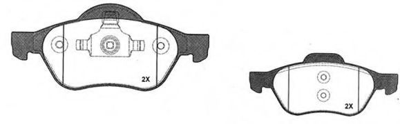 Комплект тормозных колодок, дисковый тормоз RAICAM RA.0823.0