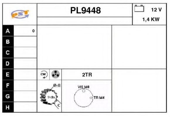 Стартер SNRA PL9448