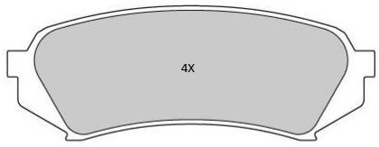 Комплект тормозных колодок, дисковый тормоз FREMAX FBP-1805