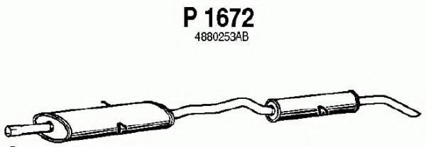 Глушитель выхлопных газов конечный FENNO P1672