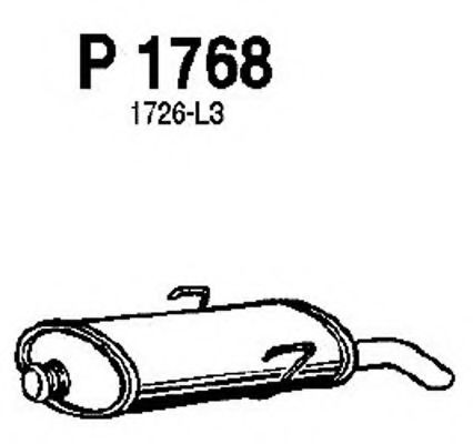 Глушитель выхлопных газов конечный FENNO P1768