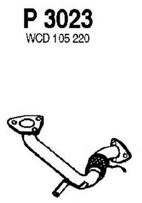 Труба выхлопного газа FENNO 3023