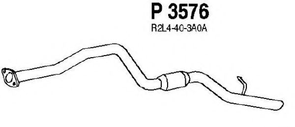 Глушитель выхлопных газов конечный FENNO P3576