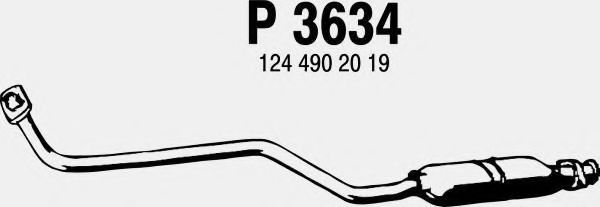 Предглушитель выхлопных газов FENNO P3634