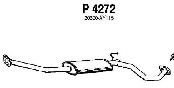 Средний глушитель выхлопных газов TEMOT 352132