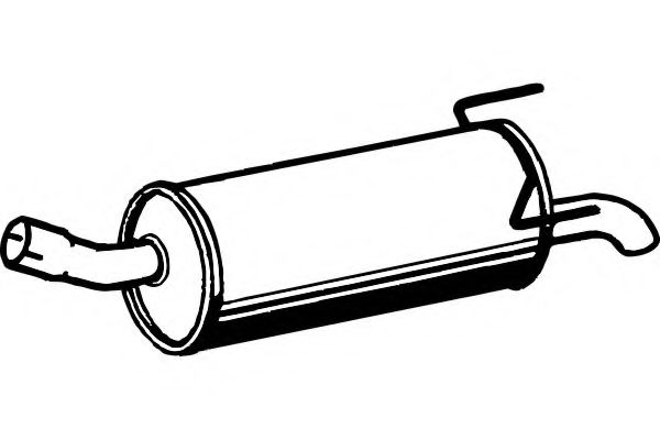 Глушитель выхлопных газов конечный FENNO 4586