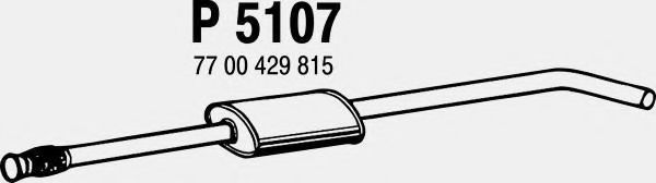 Средний глушитель выхлопных газов FENNO 5107