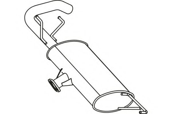 Глушитель выхлопных газов конечный FENNO 6283