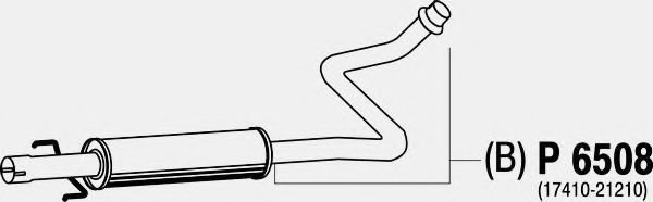 Труба выхлопного газа FENNO 6508