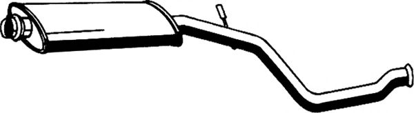 Средний глушитель выхлопных газов ASMET 08007