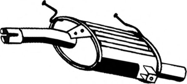 Глушитель выхлопных газов конечный ASMET 25.012