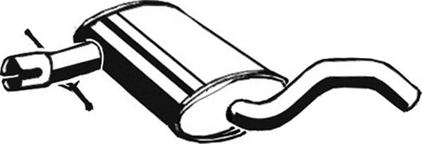 Средний глушитель выхлопных газов ASMET 03.037