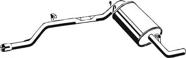 Глушитель выхлопных газов конечный ASMET 19.001