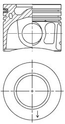 Поршень KOLBENSCHMIDT 41072600