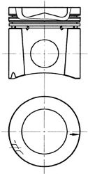 Поршень KOLBENSCHMIDT 132011