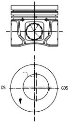 Поршень KOLBENSCHMIDT 99960620