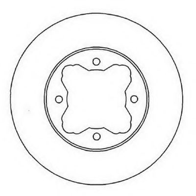 Тормозной диск LUCAS DF2024