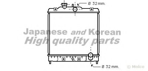 Радиатор, охлаждение двигателя ASHUKI H553-10