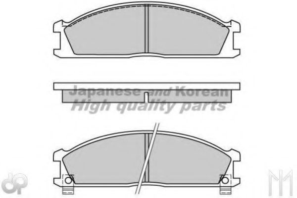 Комплект тормозных колодок, дисковый тормоз ASHUKI N009-21A