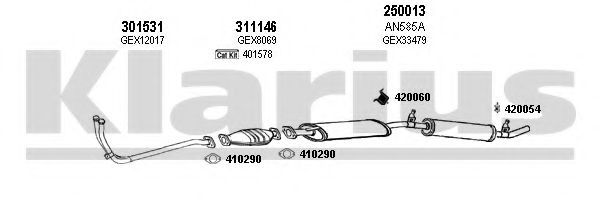 Система выпуска ОГ KLARIUS 120207E