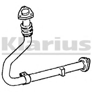 Труба выхлопного газа KLARIUS 130161