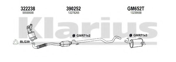 Система выпуска ОГ KLARIUS 391754U