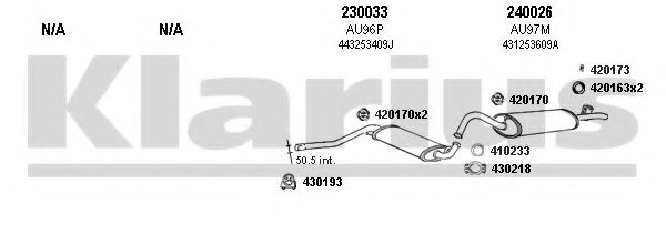 Система выпуска ОГ KLARIUS 940381E