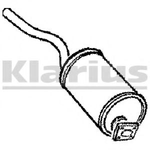 Глушитель выхлопных газов конечный WALKER 03356