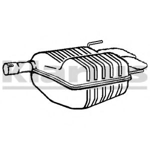 Глушитель выхлопных газов конечный KLARIUS SB124B