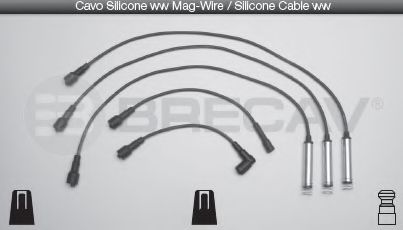 Комплект проводов зажигания BRECAV 09.537