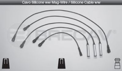 Комплект проводов зажигания BRECAV 09.543