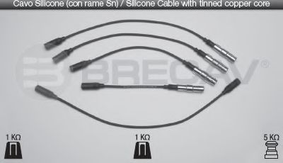 Комплект проводов зажигания BRECAV 14.516