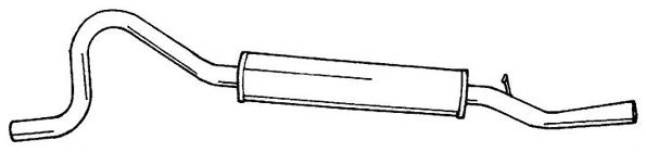 Глушитель выхлопных газов конечный WALKER 04399