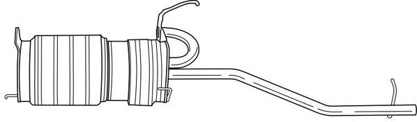 Глушитель выхлопных газов конечный SIGAM 21617