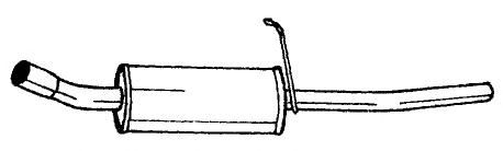 Глушитель выхлопных газов конечный TESH 220052