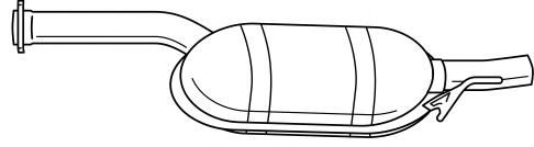 Средний глушитель выхлопных газов SIGAM 35442