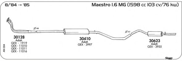 Система выпуска ОГ SIGAM AN004