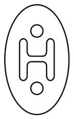 Кронштейн, система выпуска ОГ SIGAM 024008