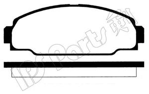 Комплект тормозных колодок, дисковый тормоз IPS Parts IBD-1266