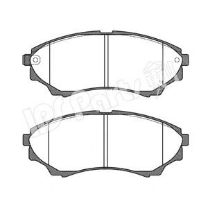 Комплект тормозных колодок, дисковый тормоз IPS Parts IBD-1300